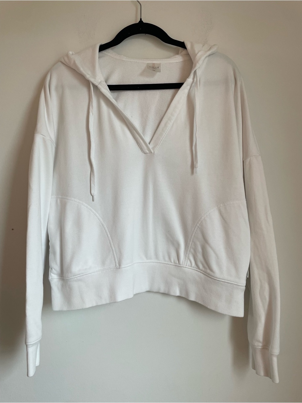 Calia by Carrie Underwood White Terry Hoodie Size M Athleisure Cozy Loungewear